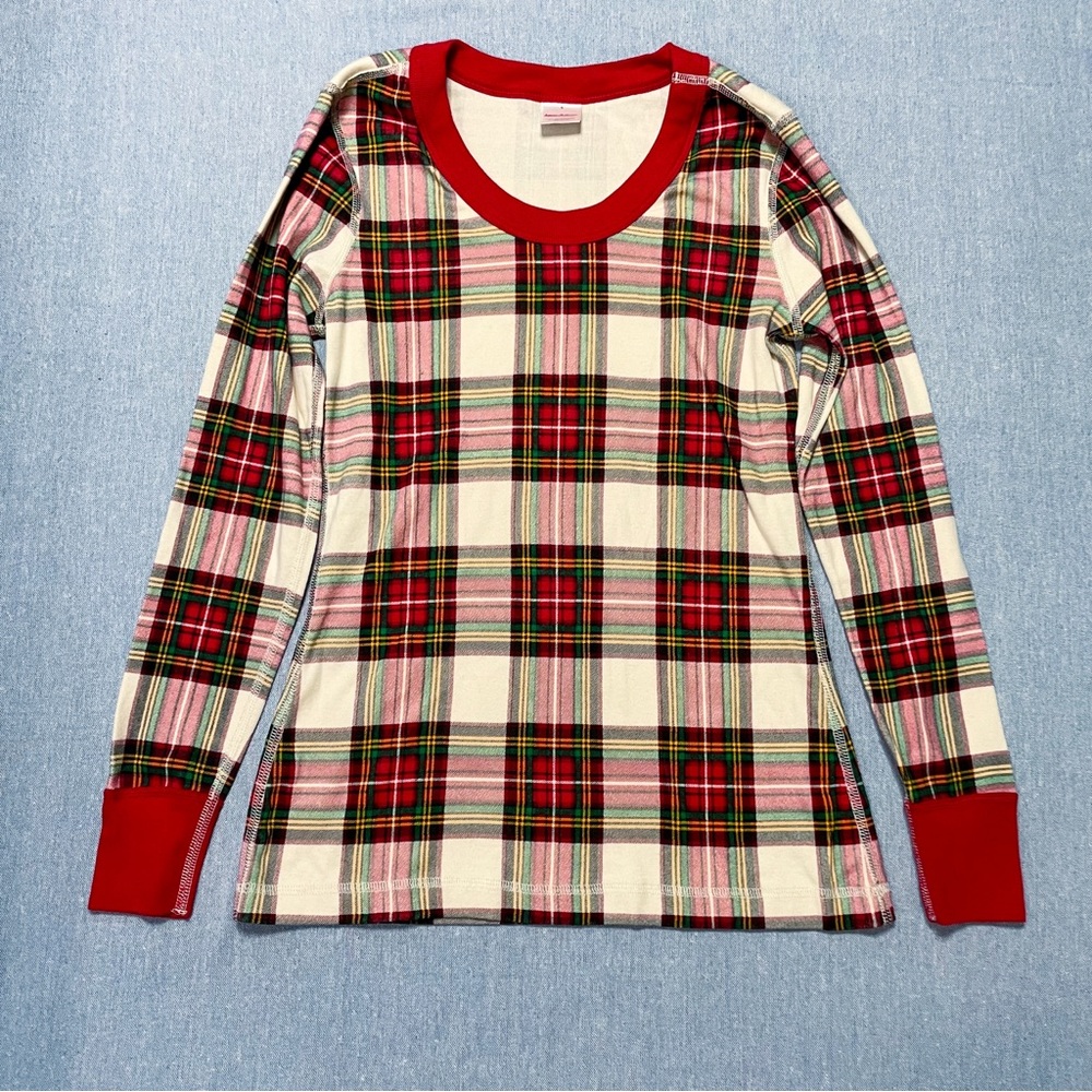 Hanna Andersson Adult Holiday Long John Pajama Top Size S